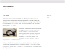 Tablet Screenshot of aboutferret.com